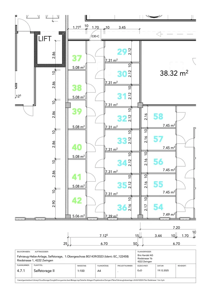 Modern Self-Storage Unit for Rent in Zwingen