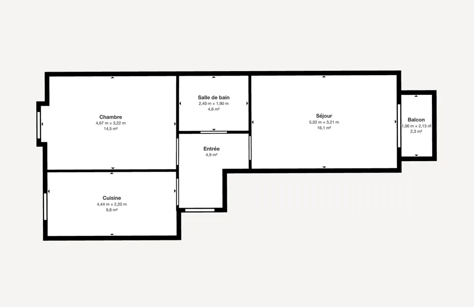Incantevole appartamento monolocale con balcone a Charmilles, Ginevra – foto 7 di 7