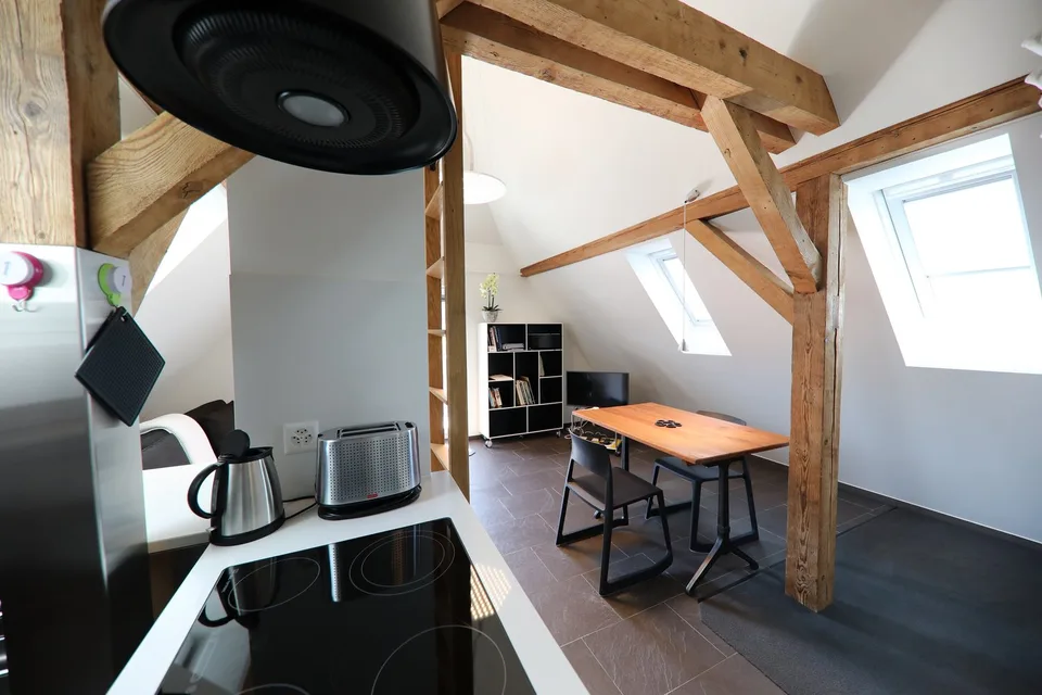 Hochwertig ausgebaute, möblierte Wohnung in Fussdistanz zu Schaffhauser Innenstadt