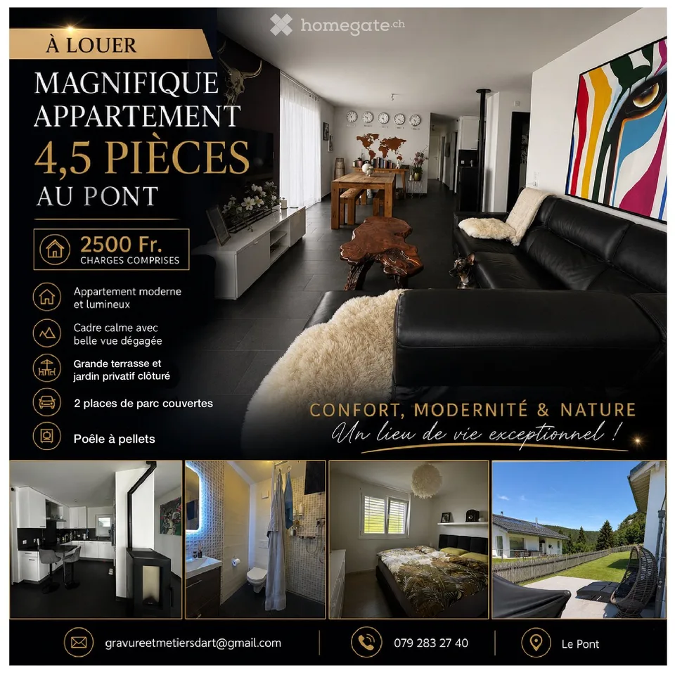 Magnifique appartement construit en 2018
