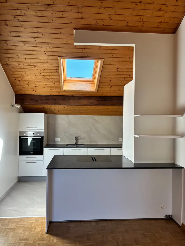 Appartement mansardé et rénové avec 3 chambres  Rue de Tronchin 26