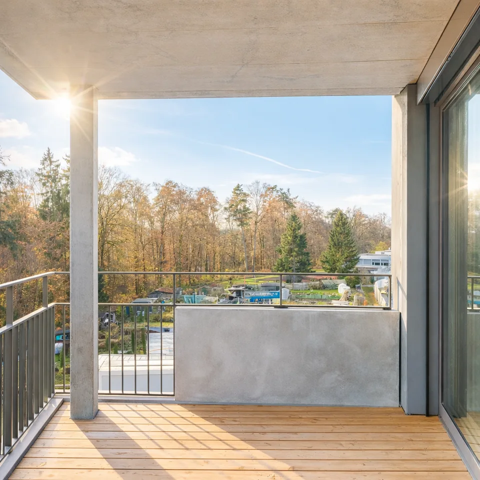 3.5-Zimmer-Neubauwohnung mit Weitblick in der Überbauung 7 Lerchen in Kloten