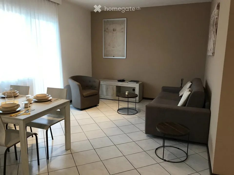 Modernes Apartment mit 2.5 Zimmern und Balkon in Lugano