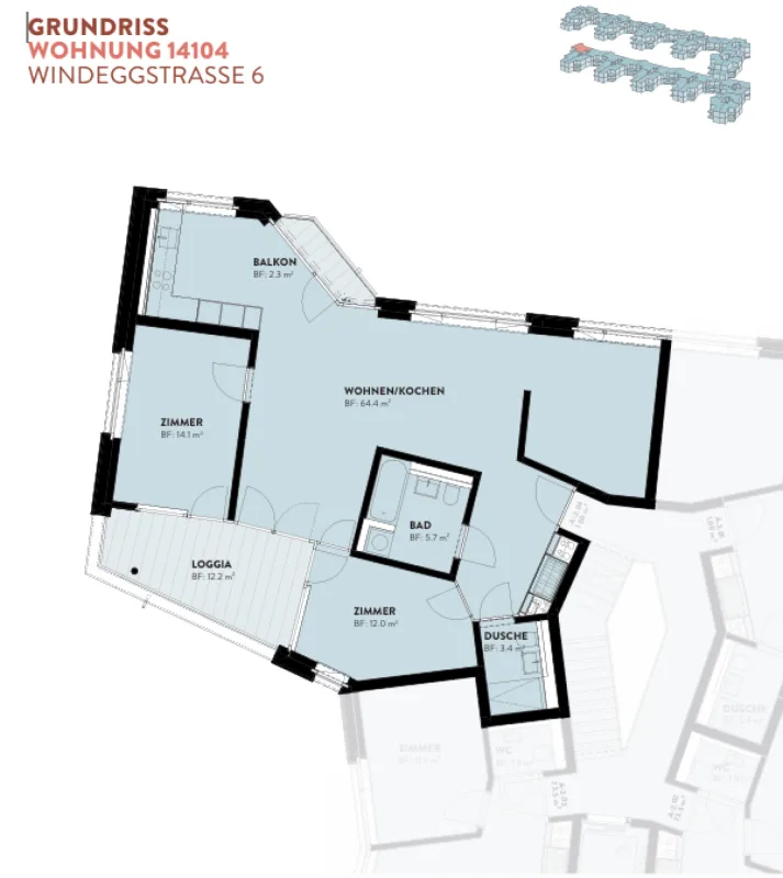 3.5 (+) -Zimmer-Neubau-Wohnung in Dietikon – Foto 15 von 16