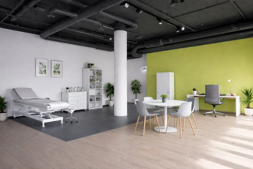 Büro-/Praxisfläche mit raumhohen Fenstern zur Sternengasse und Rolltreppenzugang – Foto 7 von 9