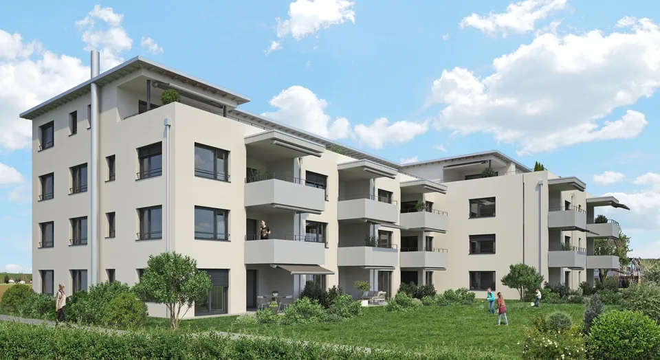 5.5-Zimmer-Attikawohnung mit Blick über die Dächer von Aarberg.