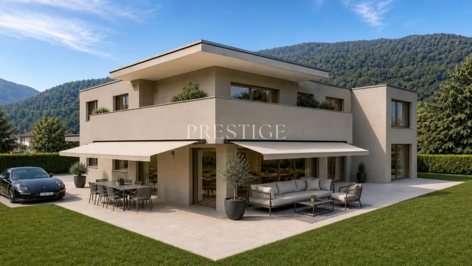 Attique neuf de 5.5 pièces à Bramois – dernier étage & grande terrasse