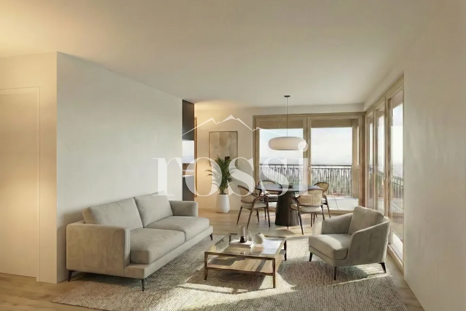 Neue 2.5-Zimmer-Dachwohnung mit Balkon in Cottens zum Verkauf