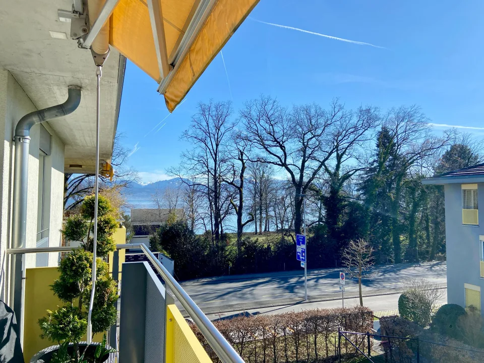 À DEUX PAS DES RIVES - SPACIEUX ATTIQUE AVEC BALCON ET VUE LAC