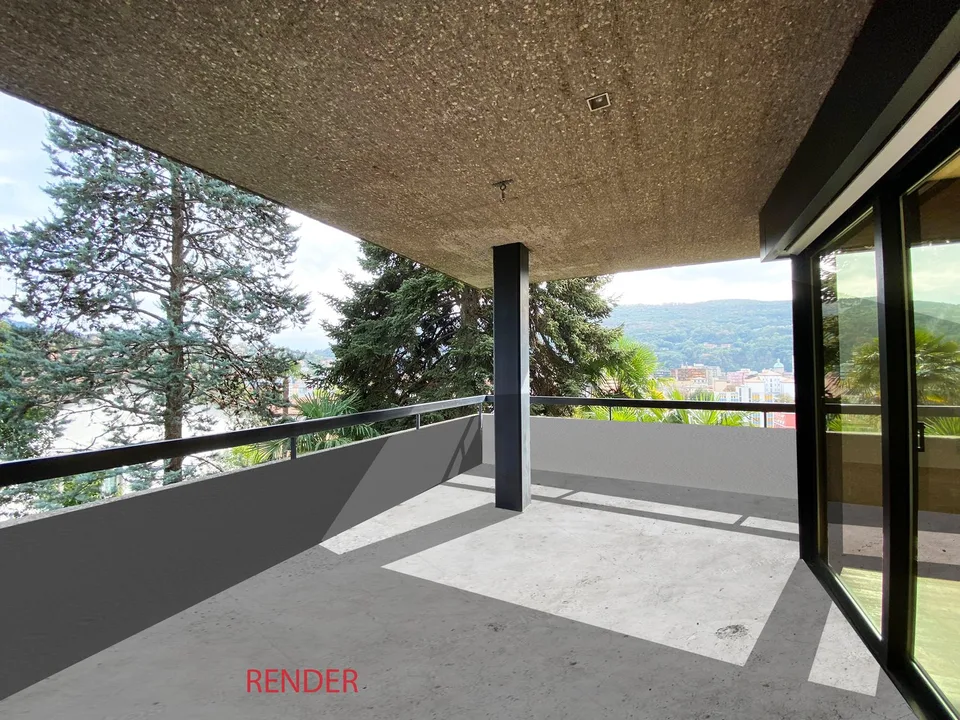5 appartamenti a reddito in palazzina con piscina in zona residenziale a Vacallo – foto 14 di 14