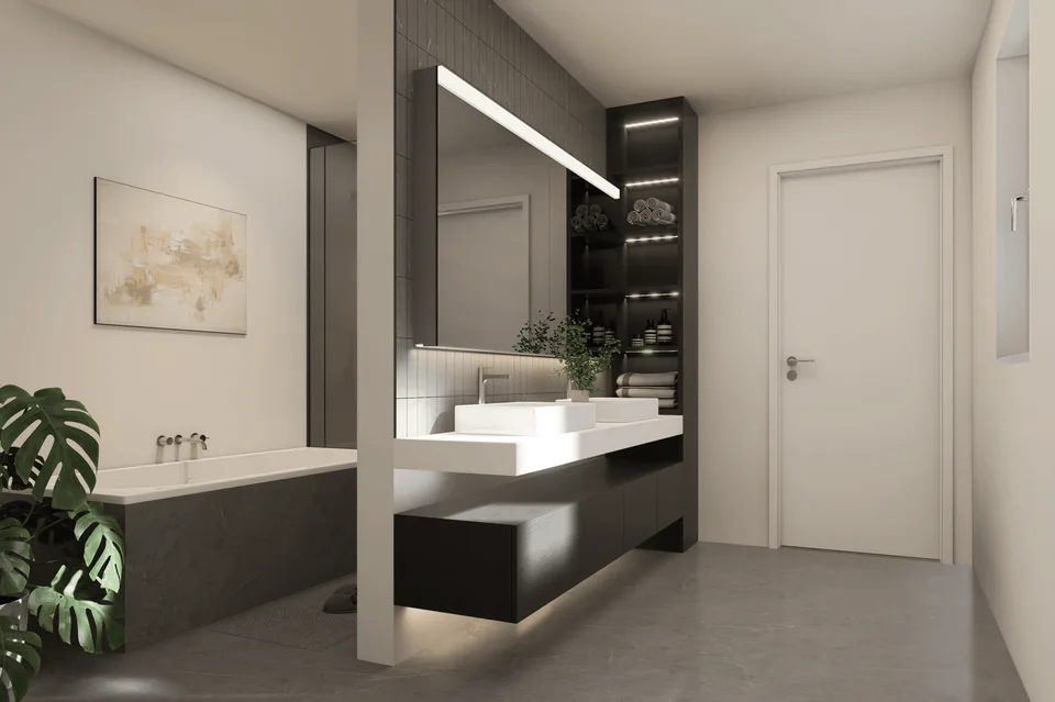 Neubau im Grünen mit Weitsicht