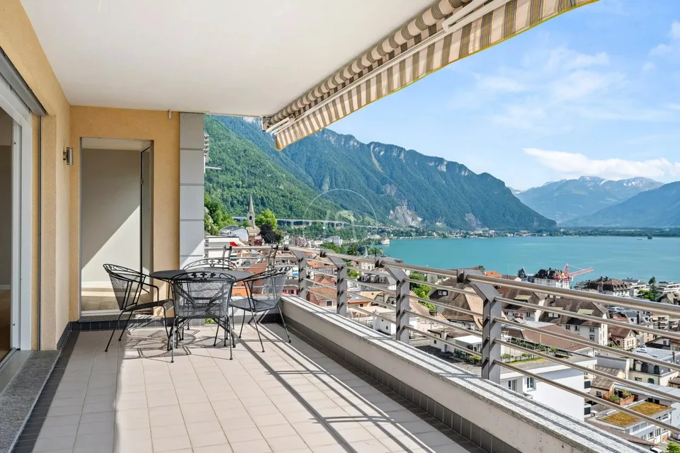 Superbe appartement avec vue panoramique situé à Montreux