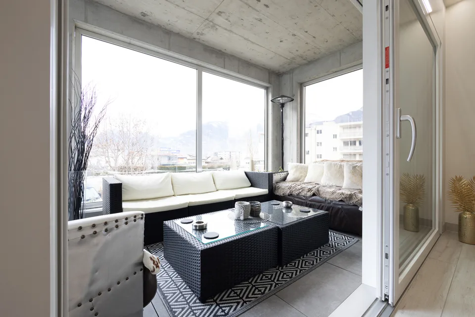 Magnifique attique 3½ pces- grande terrasse 87m2 + véranda -Aproz-Sion – photo 7 sur 7