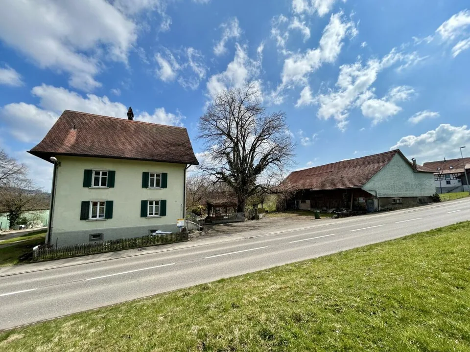 Zweifamilienhaus mit Scheune und Umschwung