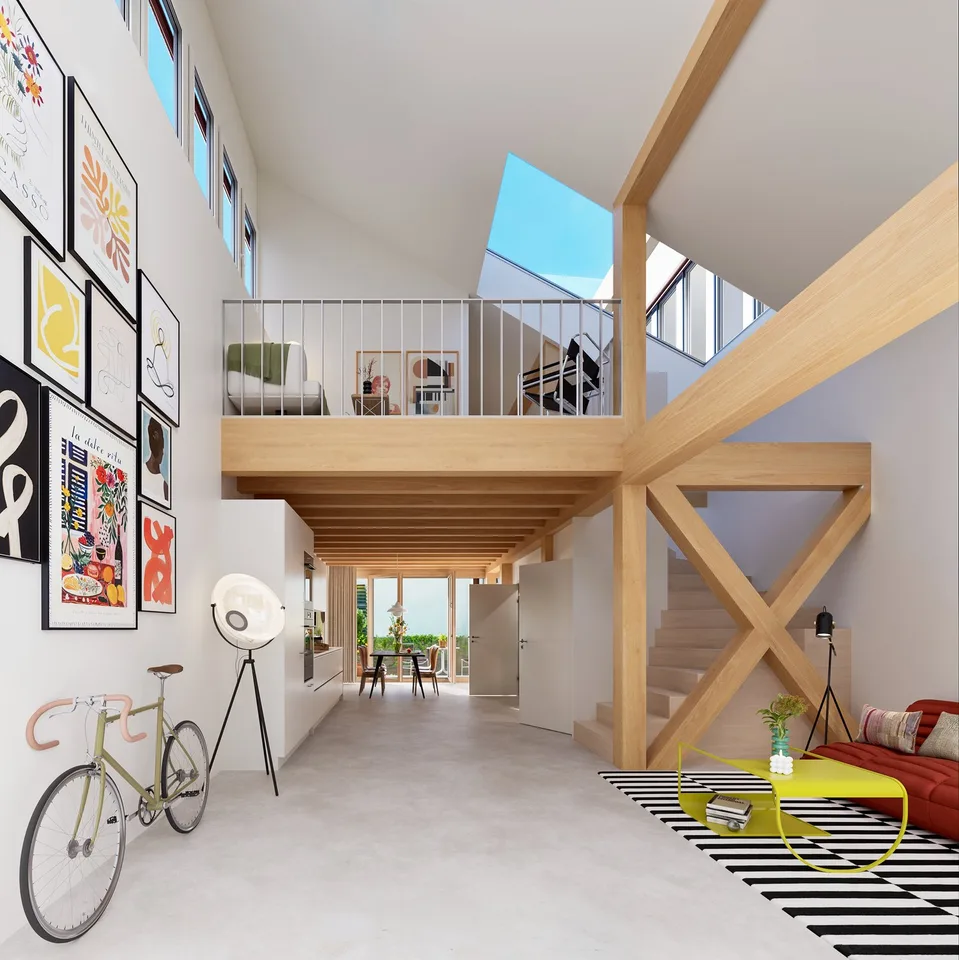 Reihenhäuser (Shedhallen) - Loftartiges Wohnen mit Charakter und industriellem Charme.