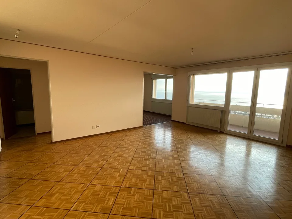 Appartement de 3,5 pcs avec vue imprenable sur le lac et les Alpes