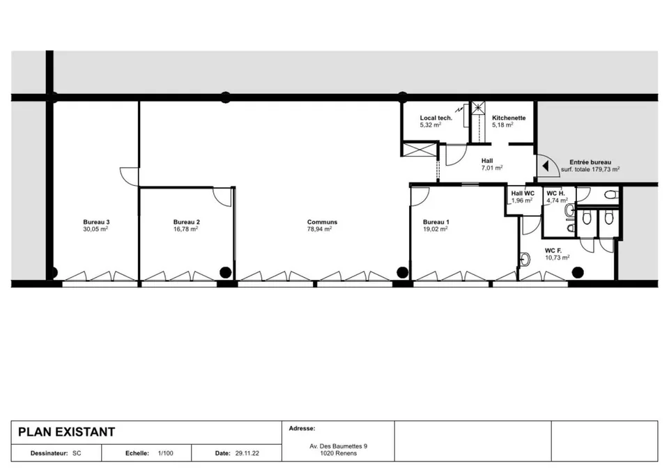 INVESTITIONSOBJEKT - SCHÖNE BÜROFLÄCHE VON 186 M2 VERMIETET – Foto 9 von 9