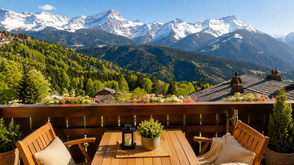 VILLARS-SUR-OLLON, VISTA ECCEZIONALE, AMPIO APARTAMENTO DI 3.5 LOCALI SOTTO TETTO