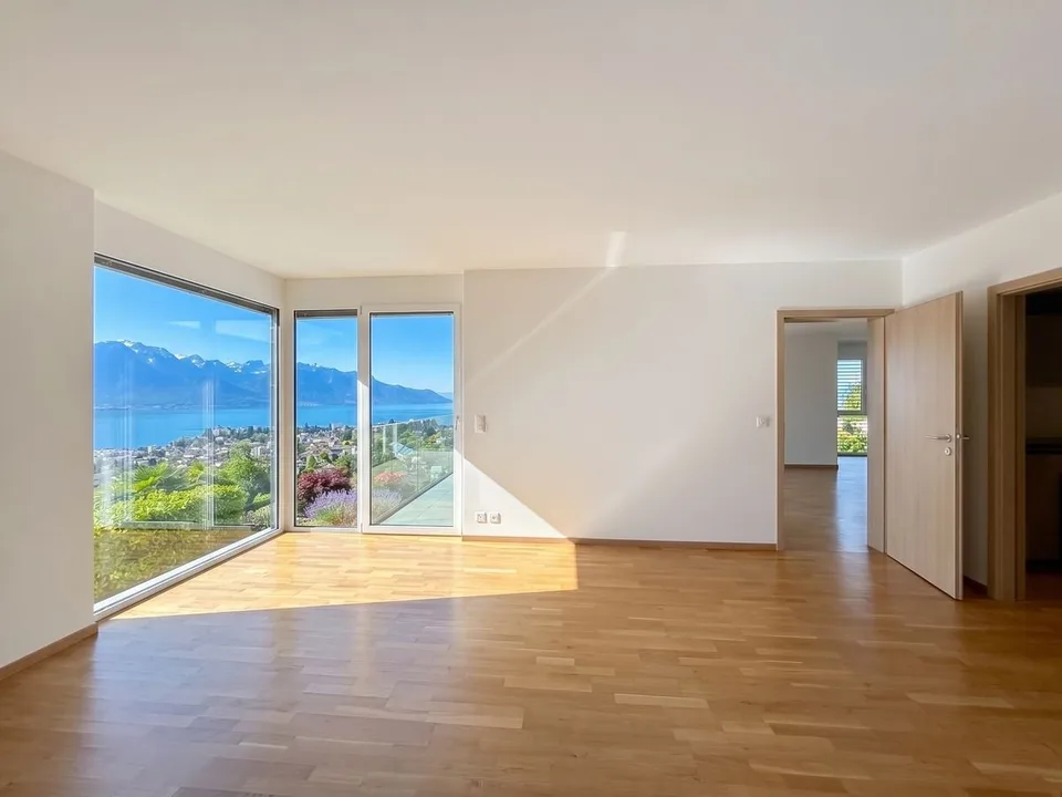 Montreux - Elegante 5.5 locali con vista lago, terrazza e area benessere