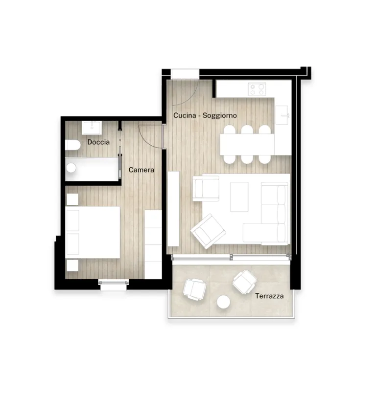 Gemütliche 2.5-Zimmer-Wohnung in Montagnola mit Garage