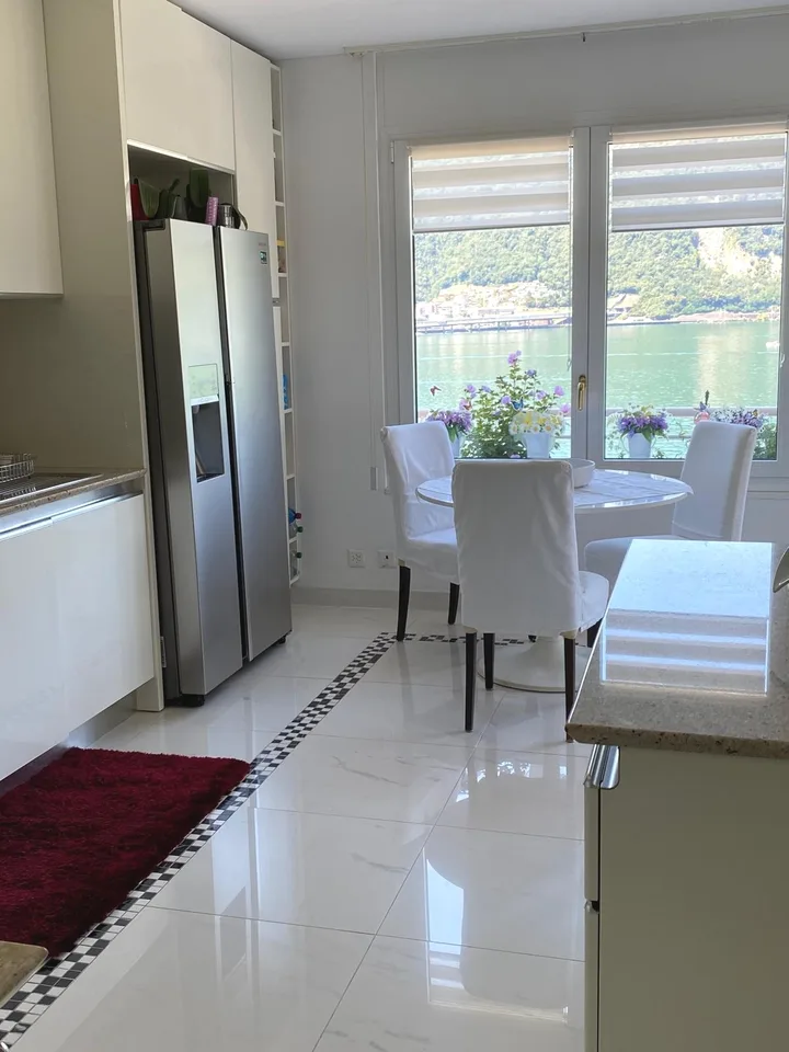 Stunning 4.5-Room Attic Apartment with Lake Views in Bissone