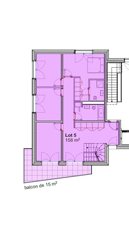 DUPLEX 5.5 Zimmer im Dachgeschoss - Einzigartiges Objekt der PPE - Einheit 5 – Foto 11 von 12