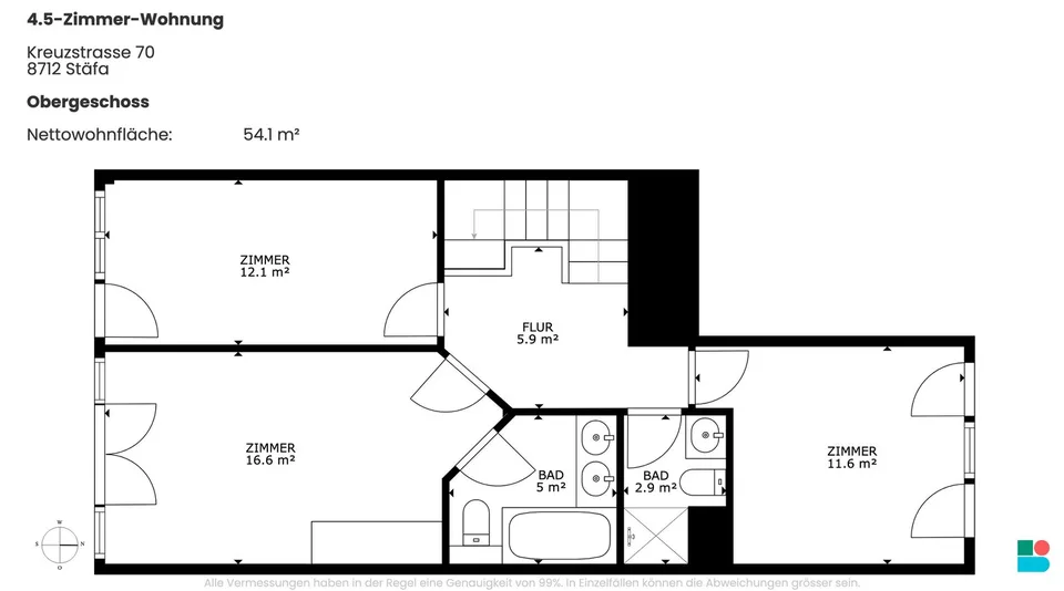 Herrliche 4.5-Zimmer-Wohnung in Stäfa – Foto 10 von 11