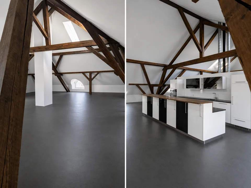 Loft unique dans un bâtiment historique à Hindelbank 227m2 incl. 2 places de parking