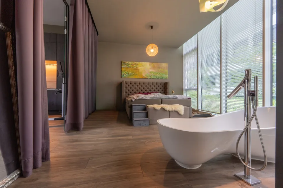 Appartamento loft eccezionale con giardino e altezza del soffitto fino a 3,69 m