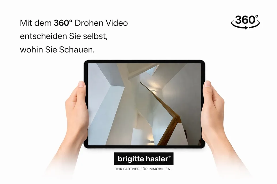 Hochwertiges Einfamilienhaus im Baurecht - 360° Drohnen Video