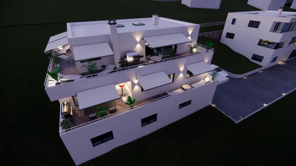Casa nuova a 2 famiglie con una vista panoramica