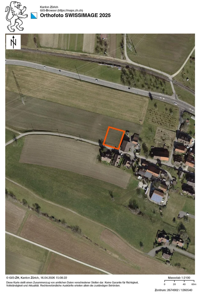 Terreno edificabile attraente in una posizione tranquilla – Regensbergerstrasse 24, Sünikon