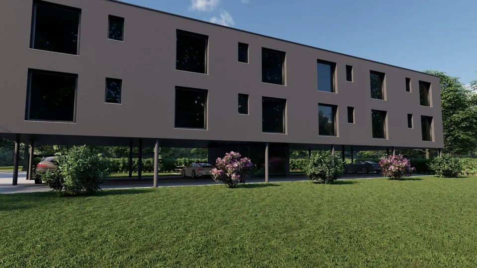 NEUE PALAZZINA MIT NUR 4 WOHNUNGEN - MONTE CARASSO / nächste Bebauung – Foto 9 von 9