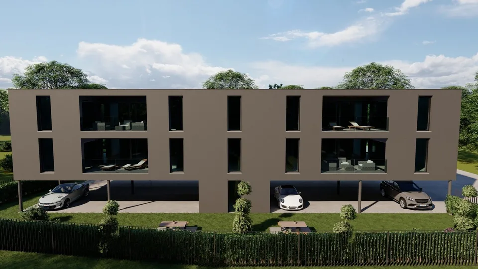 NEUE PALAZZINA MIT NUR 4 WOHNUNGEN - MONTE CARASSO / nächste Bebauung – Foto 6 von 9