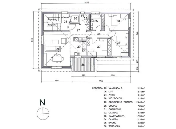 Appartement en attique de 4,5 pièces avec jardin privé, Lumino – photo 17 sur 17