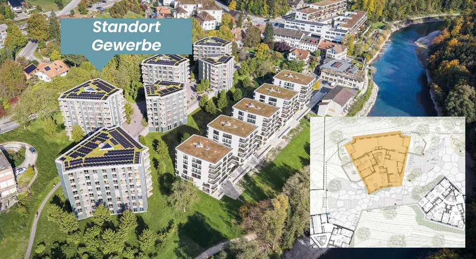 Willkommen im Aarerain  dem Plusenergie-Quartier in Worblaufen bei Bern
