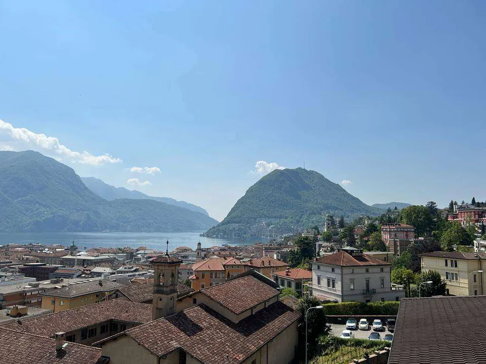 Lugano, repräsentatives Büro mit 7 Räumen und panoramischem Seeblick