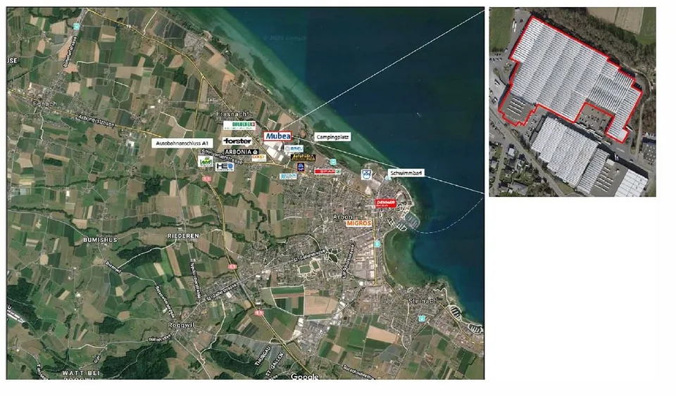 Spazi industriali e commerciali versatili ad Arbon con infrastrutture eccellenti – fino a 33 000 m²