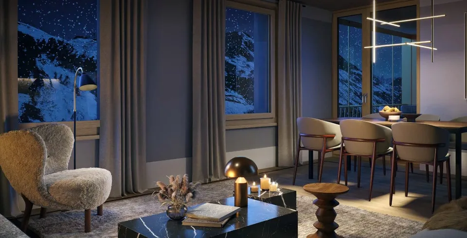 Möbliertes 3.5-Zimmer-Apartment im Appartmenthouse Pazola – Andermatt Reuss