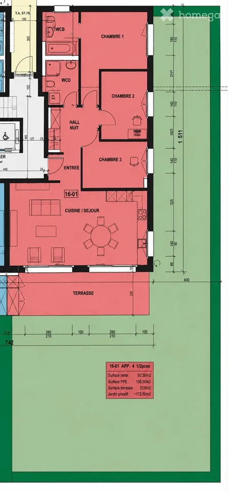 Wohnung mit 4.5 Zimmern und privatem Garten