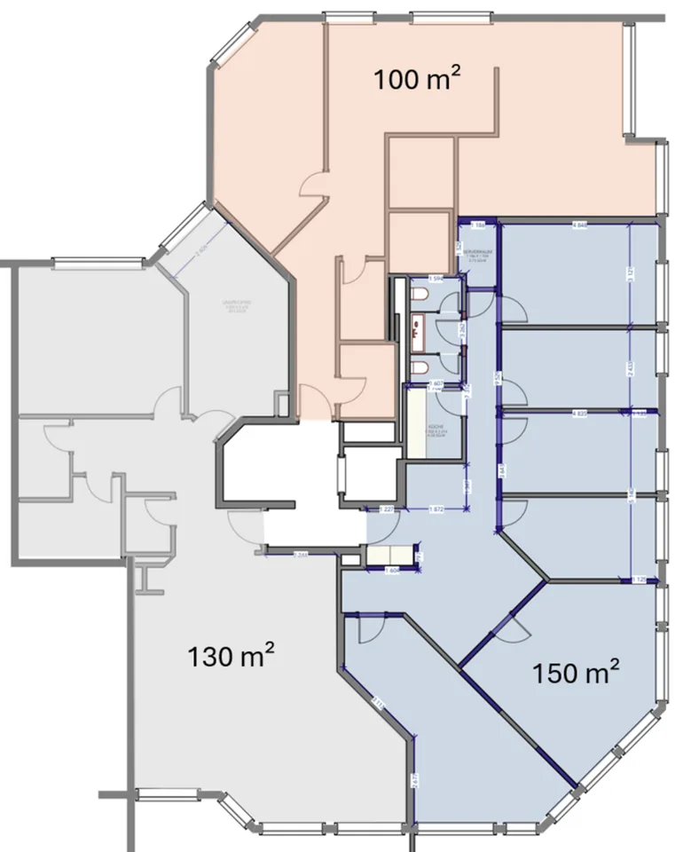 Attraktive Praxis- / Büroflächen zwischen 100 - 380 m2 mit Seesicht