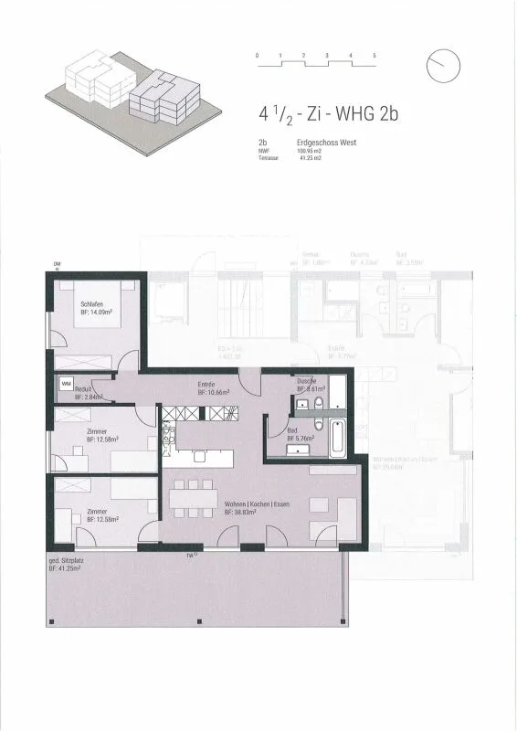 Topmoderne 4 1/2-Zimmerwohnung im Erdgeschoss