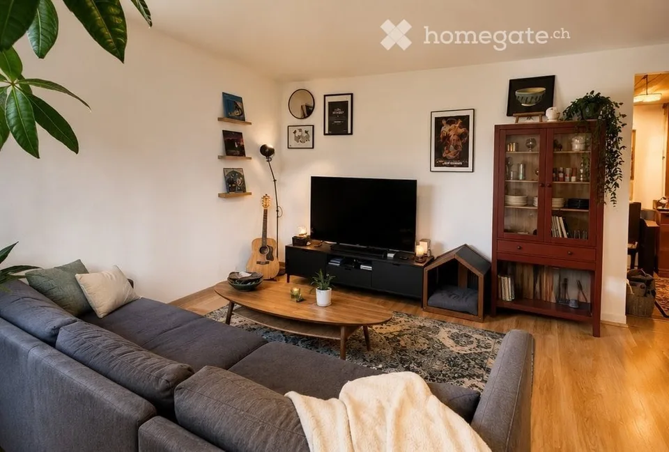 Spacious apartment with balcony