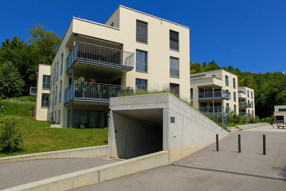 Jetzt letzter Platz verfügbar! TIEFGARAGENPLÄTZE IN DER ÜBERBAUUNG HASENWEID IN OLTEN ZU VERMIETEN
