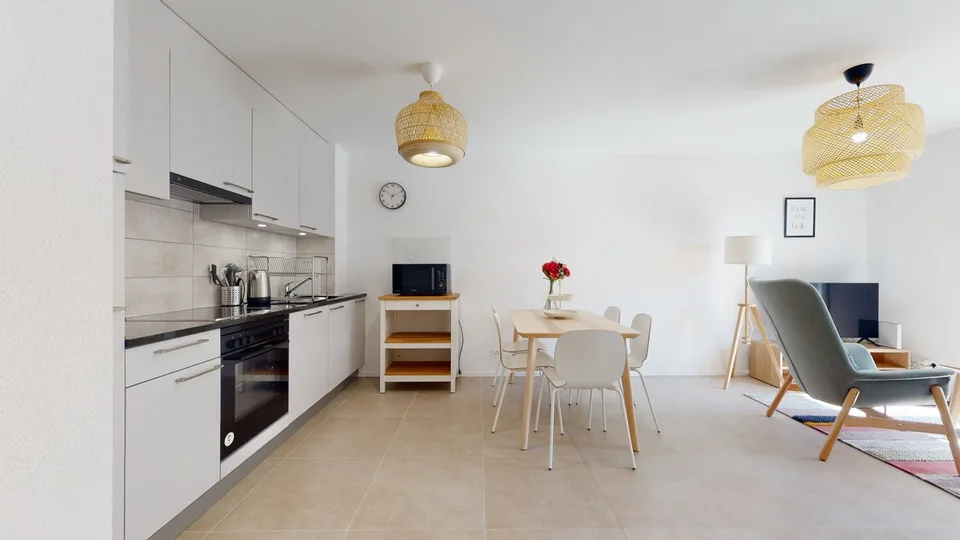 Schönes 1-Zimmer-Apartment, 10 Minuten von Payerne, voll ausgestattet – Foto 8 von 13