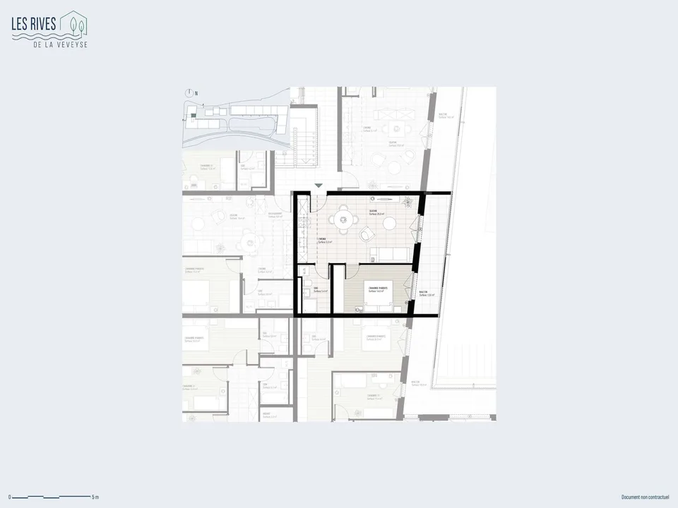 Appartamento nuovo di 2.5 locali con balcone - Les Rives de la Veveyse