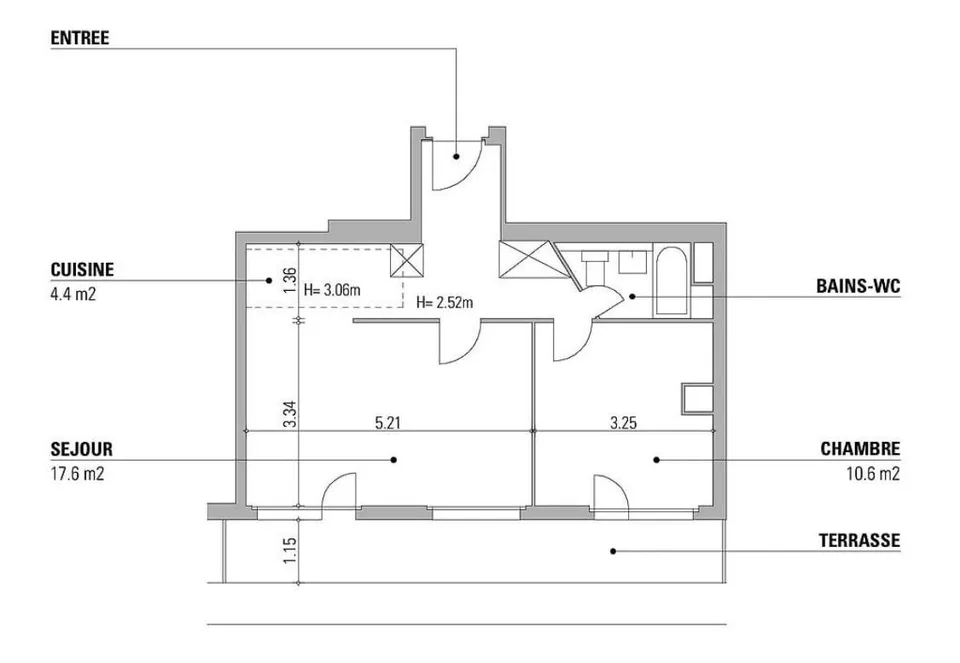 Schönes 2.5-Zimmer-Dachgeschossapartment
