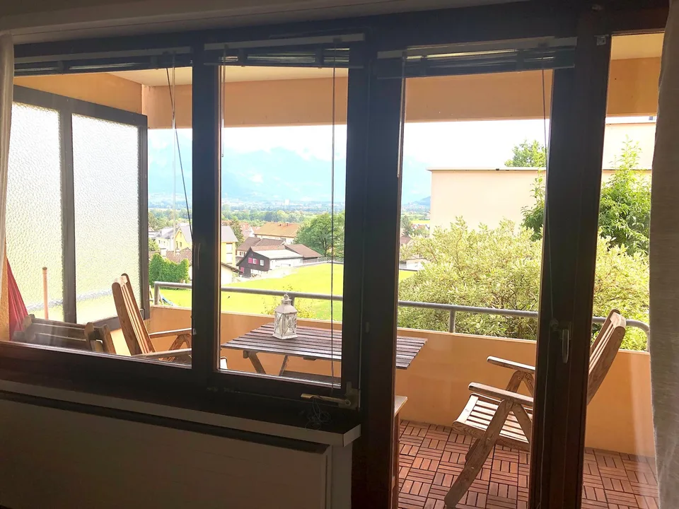 2½ ZI-WOHNUNG IN GAMS (SG), MÖBLIERT, TEMPORÄR