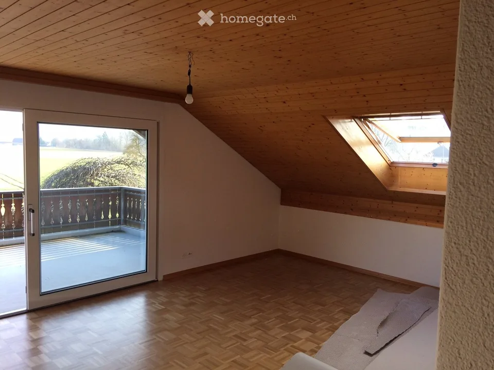 Bello appartamento di 4,5 locali al piano attico con vista panoramica sulla campagna