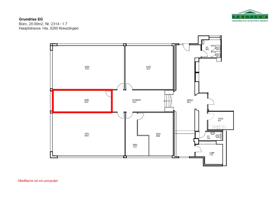 Office space for rent in Bellevuepark